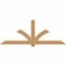 Ekena Millwork Redmond Smooth Timber Gable Bracket, Western Red Cedar, 96"W x 36"H x 1 1/2"D x 5 1/2"F, 9/12 Pitch GBW096X36X0206RED00SWR - alternate 1